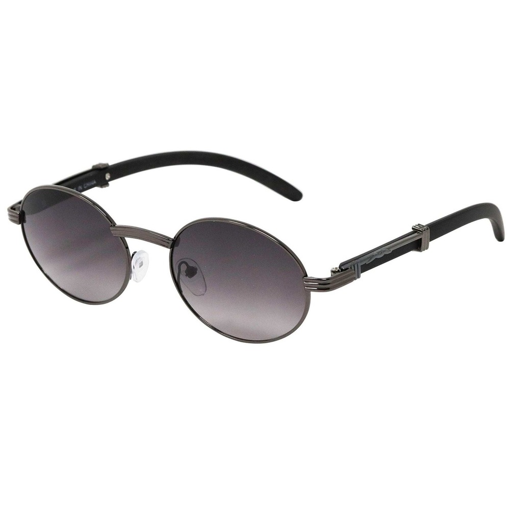 Fashion Men Sunglasses Small Black Frame Rapper Shades Elegant Classic Retro New